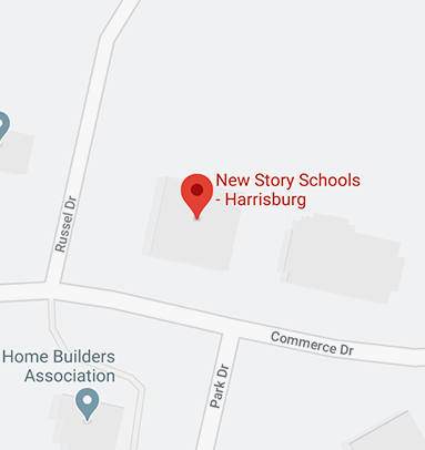 Here's our school location on the map in Harrisburg.