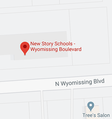 Here's our school location on the map in Wyommissing.